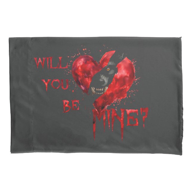 Funda De Cojín Camiseta Serás Mi San Valentín (Anverso)