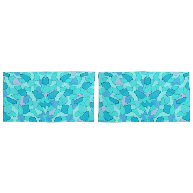 Funda De Cojín Camo Aqua (Anverso - Set)
