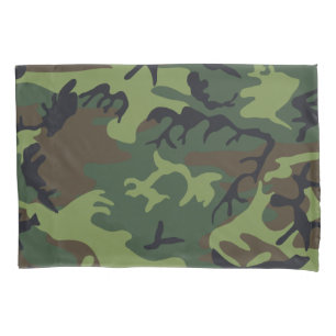 Funda De Cojín Camo militar de la Selva Verde