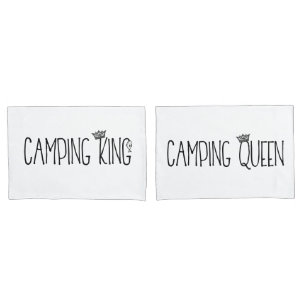 Funda De Cojín Camping King and Queen