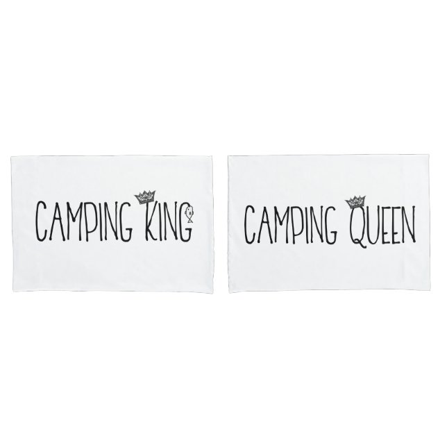 Funda De Cojín Camping King and Queen (Anverso - Set)