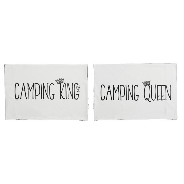 Funda De Cojín "Camping King and Queen" (Anverso - Set)