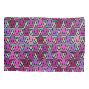 Funda De Cojín Campo Tulipán púrpura