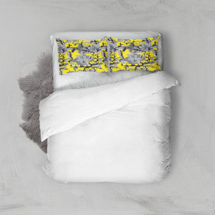 Funda De Cojín Camuflaje amarillo y gris, ejército, ejército