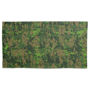 Funda De Cojín Camuflaje de Digitaces del estilo del arbolado