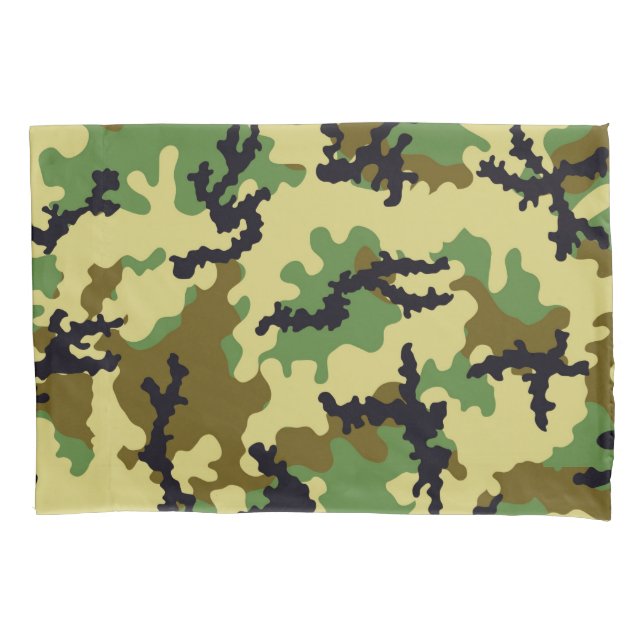 Funda De Cojín Camuflaje de Woodland (Anverso)
