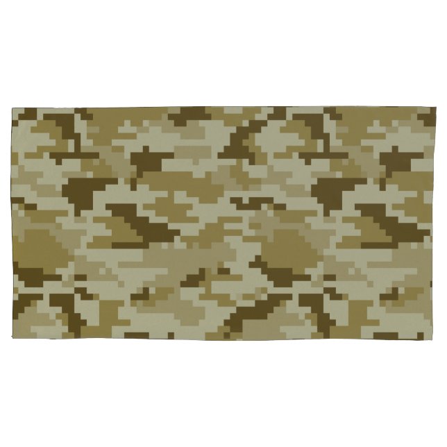 Funda De Cojín Camuflaje digital del desierto Pixel de 8 bits / C (Anverso-izquierdo)