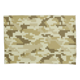 Funda De Cojín Camuflaje digital del desierto Pixel de 8 bits / C