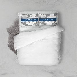 Funda De Cojín Camuflaje Gris de Nieve de Invierno Personaliza tu