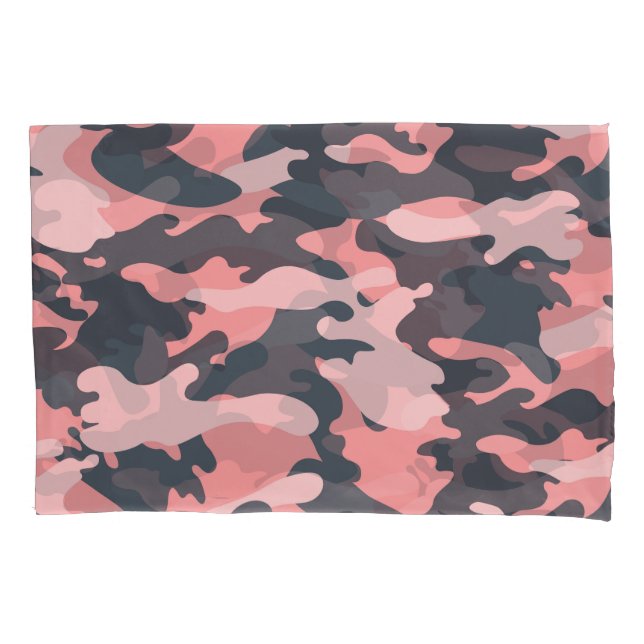 Funda De Cojín Camuflaje rosado: patrón de cosecha clásico (Anverso)