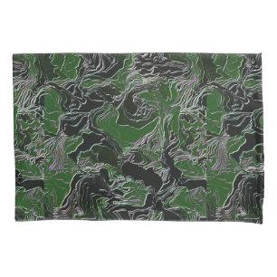 Funda De Cojín Camuflaje verde funky