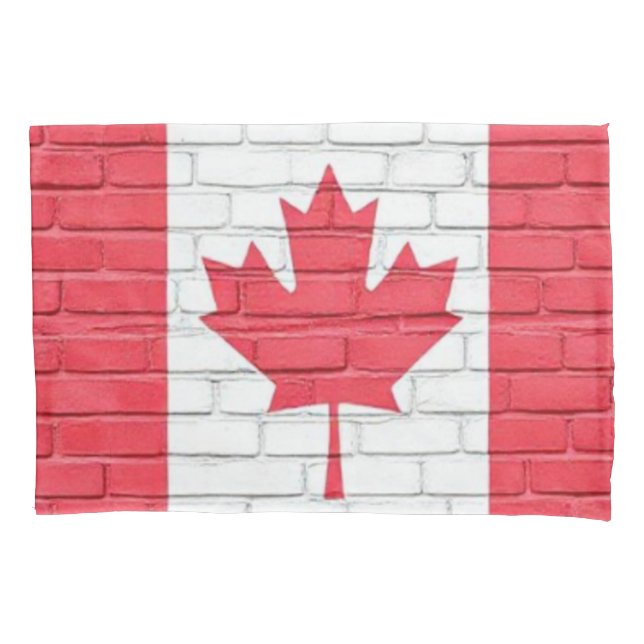 FUNDA DE COJÍN CANADA BRICK FLAG (Anverso)