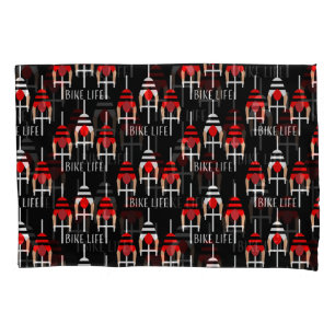 Funda De Cojín Canadá en bicicleta