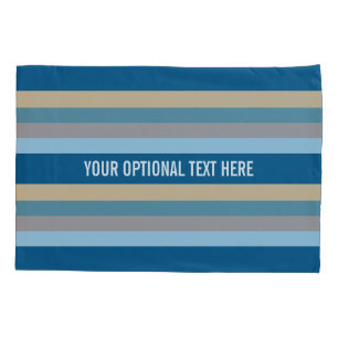 Funda De Cojín Canales de almohada personalizado de franjas náuti