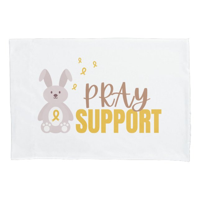 Funda De Cojín cáncer infantil: apoyo a la infancia (Anverso)