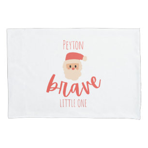 Funda De Cojín cáncer infantil valiente Santa personalizado de Na
