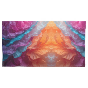 Funda De Cojín Capas de papel de seda abstracto luminoso