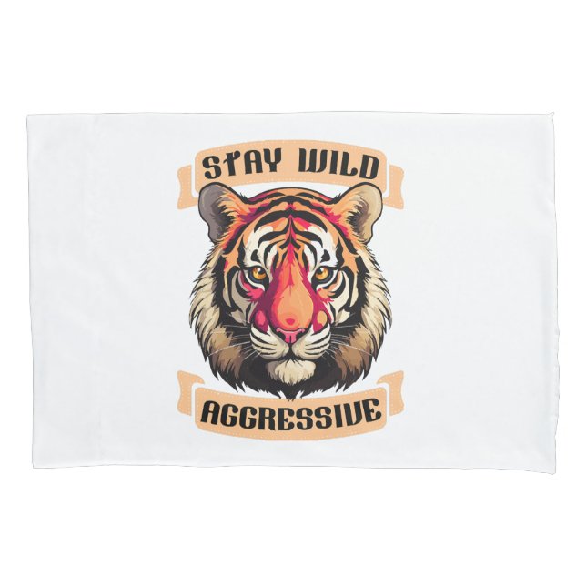 FUNDA DE COJÍN CARA DE TIGRE (Anverso)