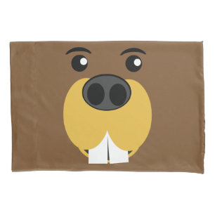 Funda De Cojín Cara del castor