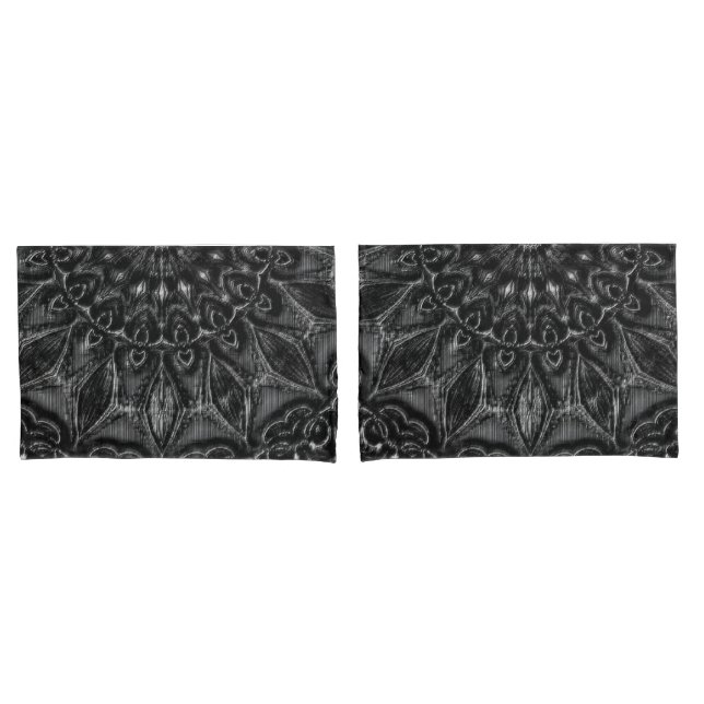 Funda De Cojín Carbón Mandala (Anverso - Set)