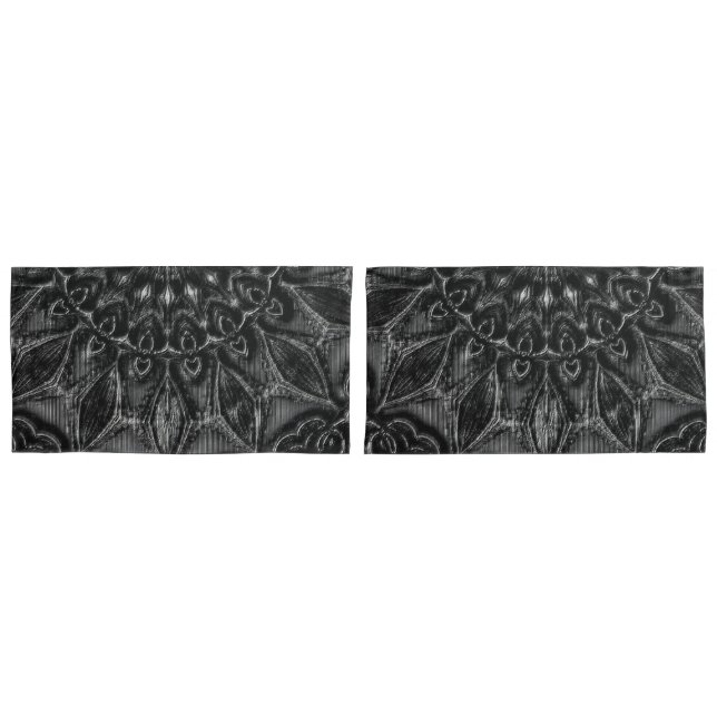 Funda De Cojín Carbón Mandala (Anverso - Set)
