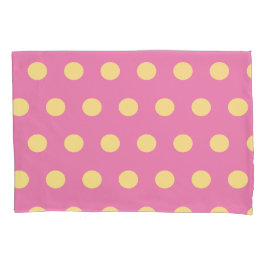 Funda De Cojín Carcasas de almohada de punto de polka (amarillo r