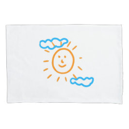 Funda De Cojín Cargar los dibujos de los niños convierte los dibu