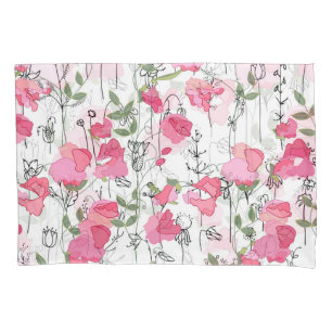 Funda De Cojín Cariño: Textura de verano floral.