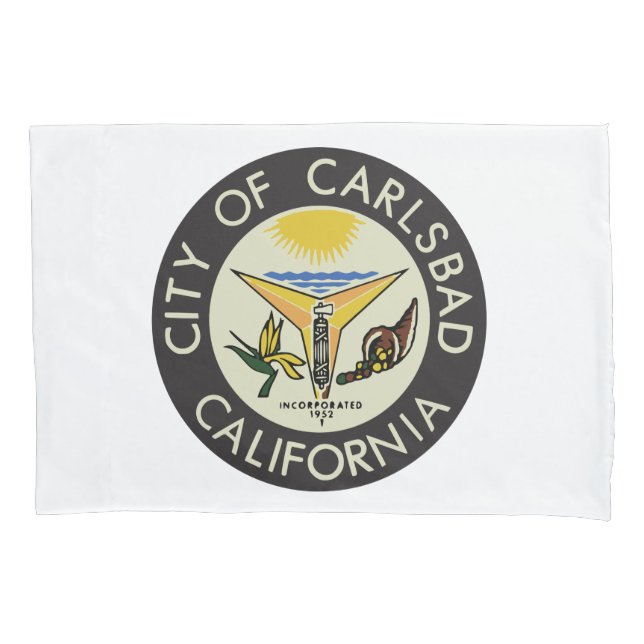 Funda De Cojín Carlsbad (California) City Seal (Anverso-izquierdo)