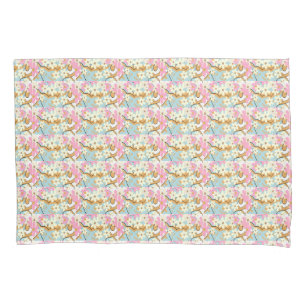 Funda De Cojín Carretera de fondo floral - Adiela Akoo