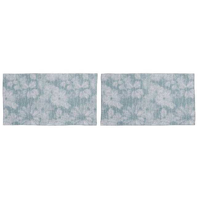 Funda De Cojín Casa de Campo Velvety Blue Daisy  (Anverso - Set)