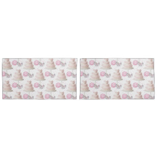 Funda De Cojín Casas de almohada de tarta de boda