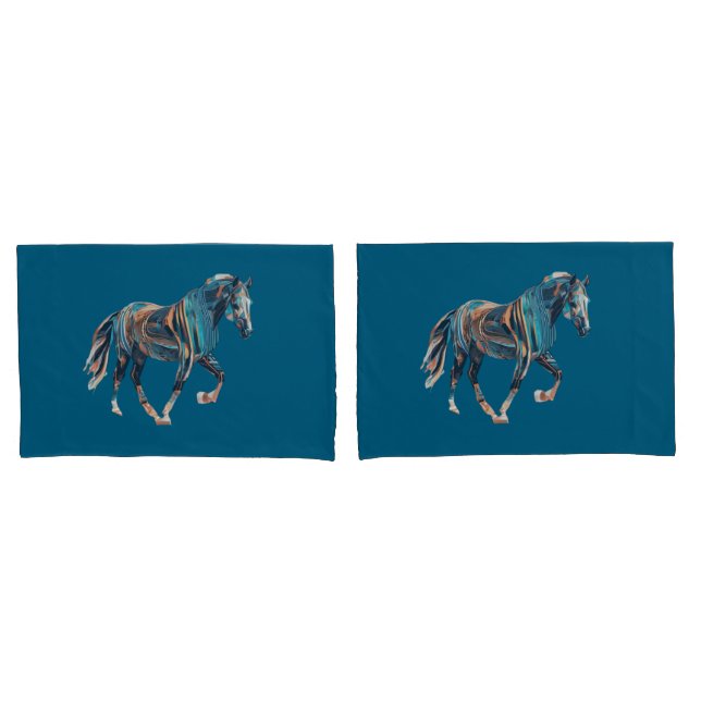 Funda De Cojín Caseta de peregrinación para caballos (Anverso - Set)