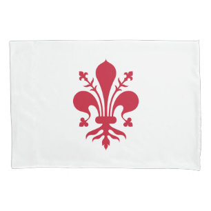 Funda De Cojín Castillo de fondo único patriótico con bandera de