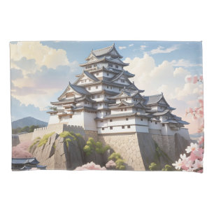 Funda De Cojín Castillo de Himeji Fortaleza majestuosa Historia j