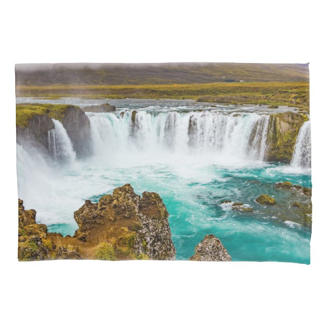 Funda De Cojín Catarata de Godafoss, Islandia (Anverso)