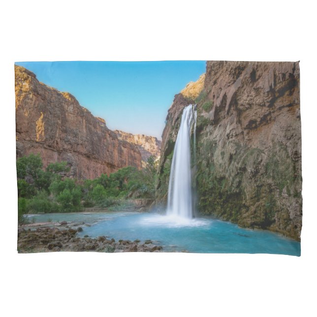 Funda De Cojín Cataratas | Caídas de Havasu al atardecer (Anverso)