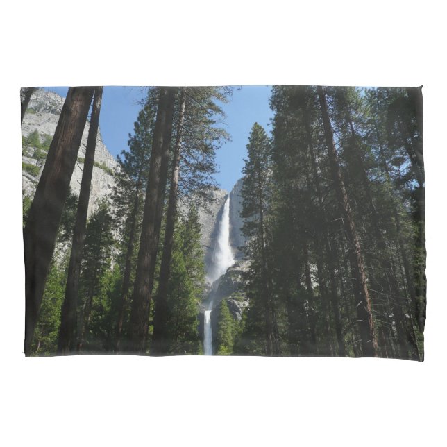 Funda De Cojín Cataratas Yosemite y paisajes de Woods fotográfico (Anverso)