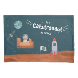 Funda De Cojín Catastronauta caprichosa en el espacio, gatos en M