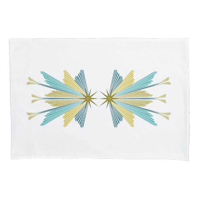 Funda De Cojín Causas de almohada estándar blancas de las estrell (Anverso-izquierdo)