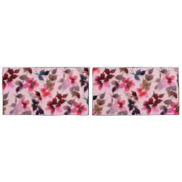 Funda De Cojín Causas de almohada - Impresión floral sobre fondo