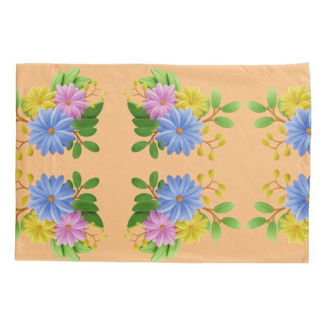 Funda De Cojín Causas de la armonía floral (Reverso)