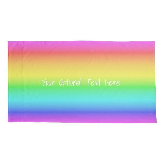 Funda De Cojín Causas personalizados de gradiente de arcoiris (Reverso)
