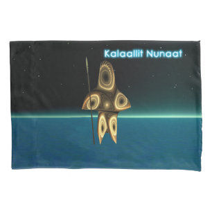 Funda De Cojín Cazador inuit fractal