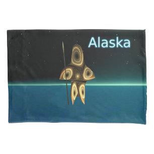 Funda De Cojín Cazador inuit fractal