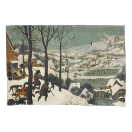 Funda De Cojín Cazadores en la nieve (por Pieter Bruegel, el anci