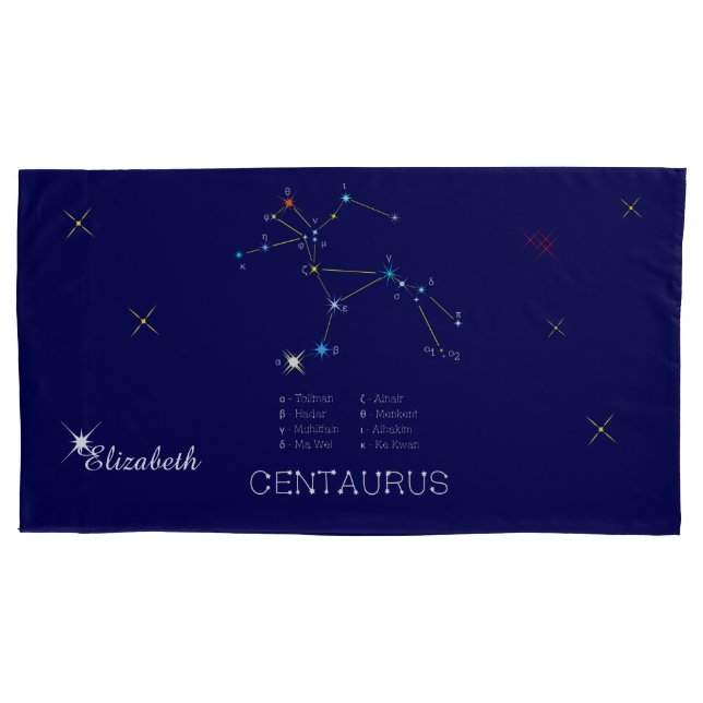 Funda De Cojín Centro de Constelación del Hemisferio Sur (Anverso)