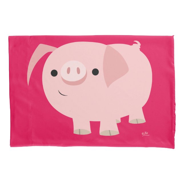 Funda De Cojín Cerdo Personalizado (Anverso)