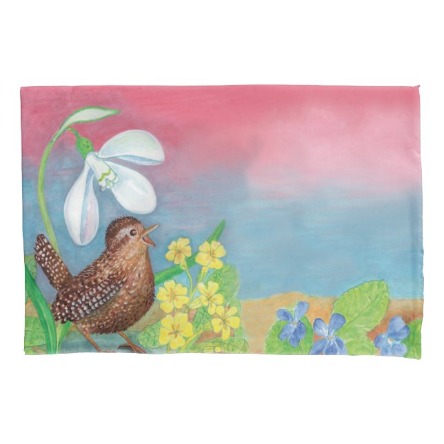 Funda De Cojín Cernera y Snowdrop & Primroses (Anverso)