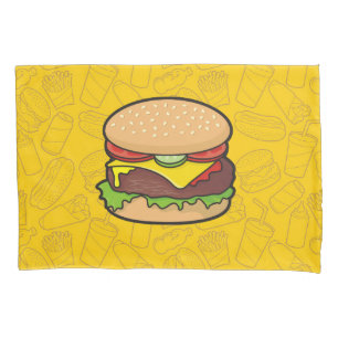 Funda De Cojín Cheeseburger